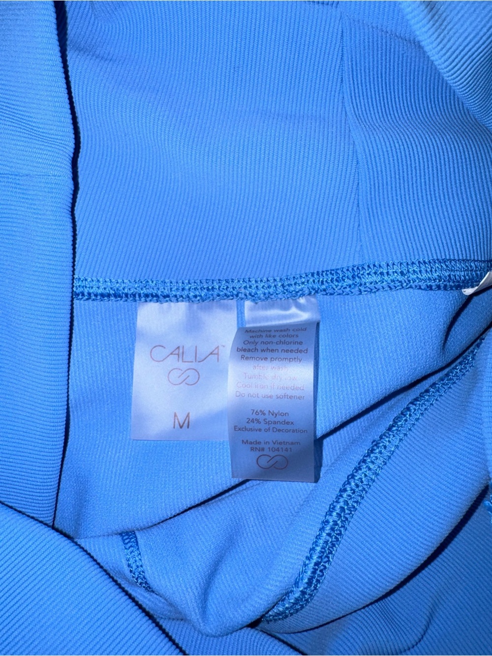 CALIA by Carrie Underwood Women’s Bright Blue 7/8 Leggings - Picture 3 of 4